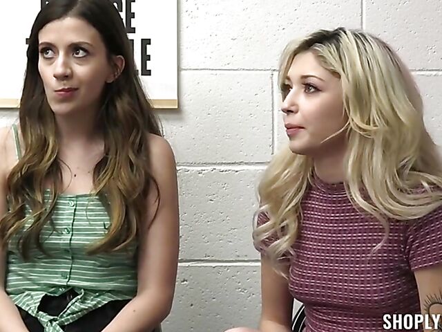 The security officer is glad to have an FFM threesome with two shoplifters Sia Lust and Natalie Brooks