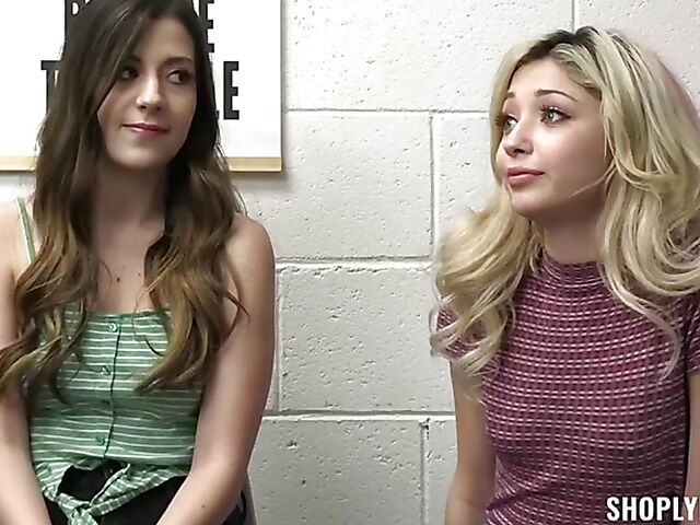 The security officer is glad to have an FFM threesome with two shoplifters Sia Lust and Natalie Brooks