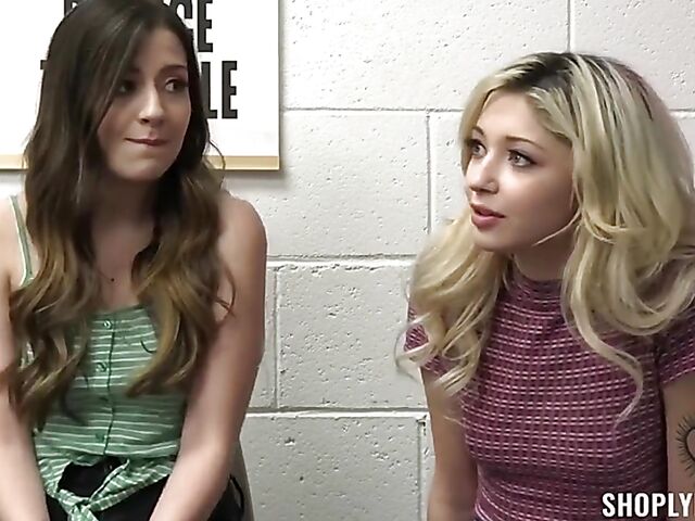 The security officer is glad to have an FFM threesome with two shoplifters Sia Lust and Natalie Brooks