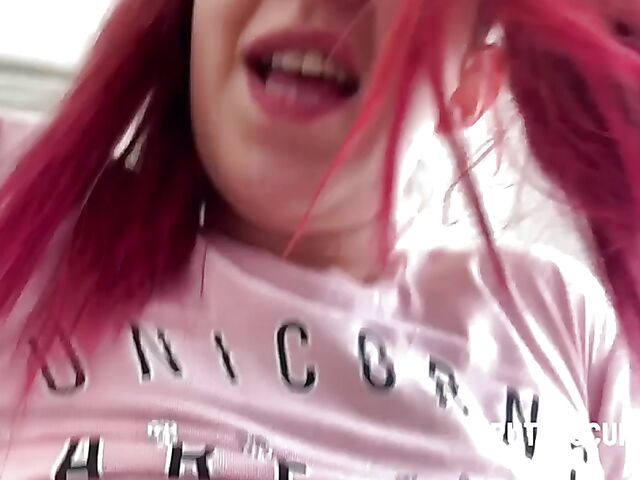 Spanish red-haired nasty slut Megan Lux makes Torbe cum