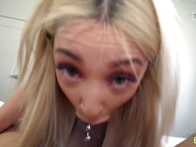 Sia Lust - Blonde step sister blowjob from your point of view