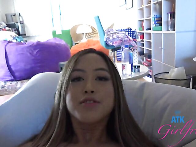 POV Asian GF Alexia Anders loves having sex on cam