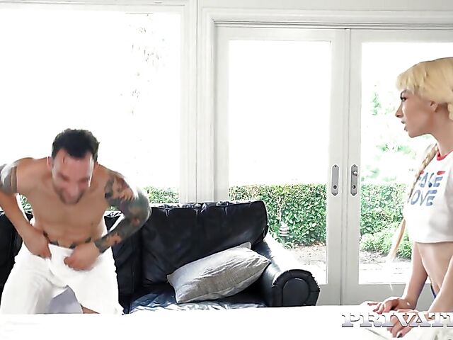 The best cock massage ever and sex with petite teen masseuse Kenzie Reeves