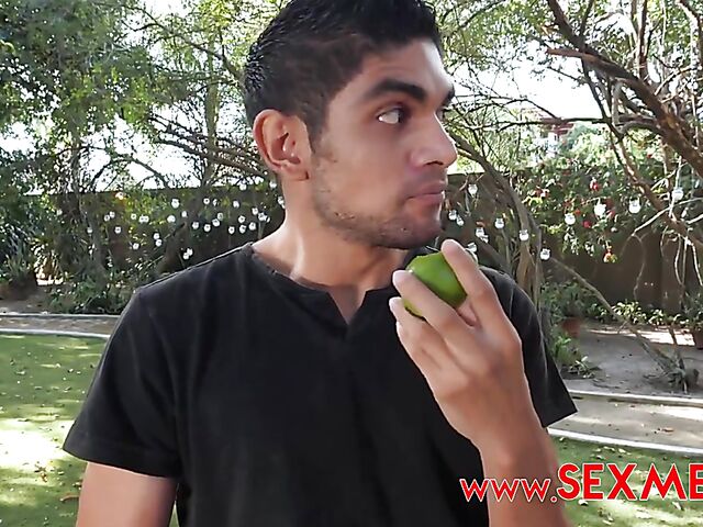 Emily Thorne is a hot fairy in rainbow stockings having outdoor sex with a lucky latin guy