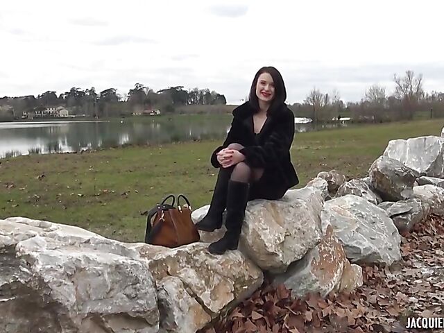 Stockings DP with 26-year-old French lady Alice