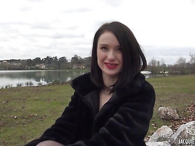 Stockings DP with 26-year-old French lady Alice