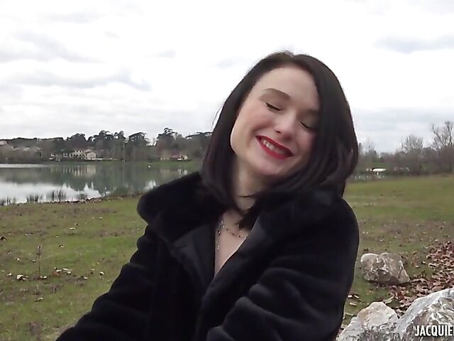 Stockings DP with 26-year-old French lady Alice