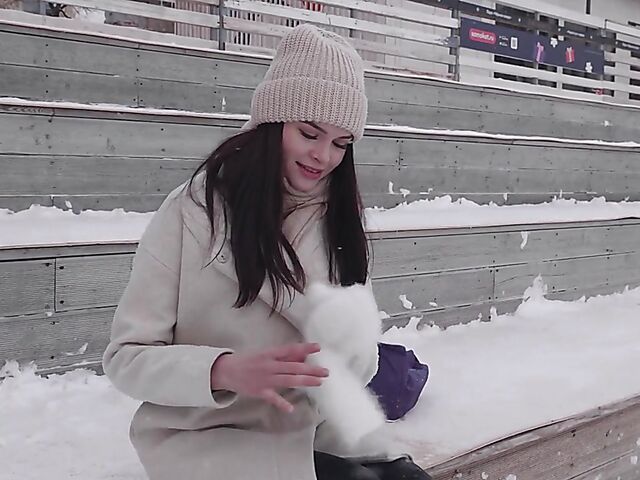 Lilly - Erotic solo fingering in the bathroom