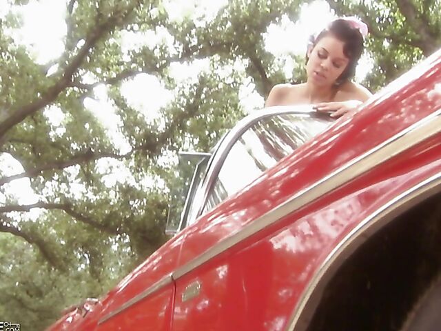 Ruby Knox - Car sex in the open air in the convertible