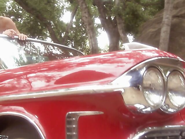 Ruby Knox - Car sex in the open air in the convertible