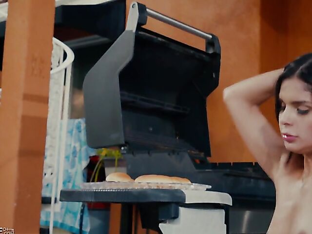 The best BBQ with hot latina Katya Rodriguez