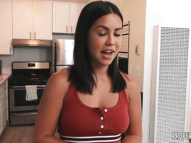 Alina Lopez - Landlord bangs one pretty latina POV