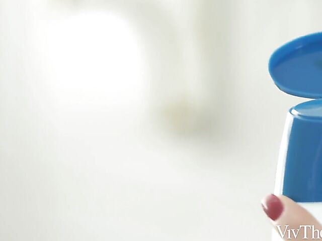 Lesbian bathroom to bed lovemaking with Lika Star and Stefany Kyler