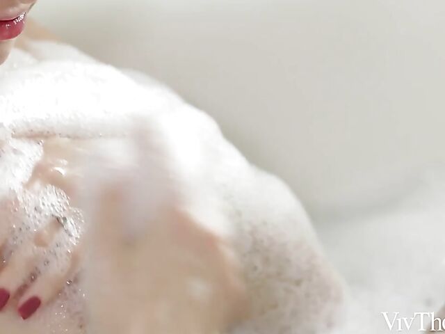 Lesbian bathroom to bed lovemaking with Lika Star and Stefany Kyler