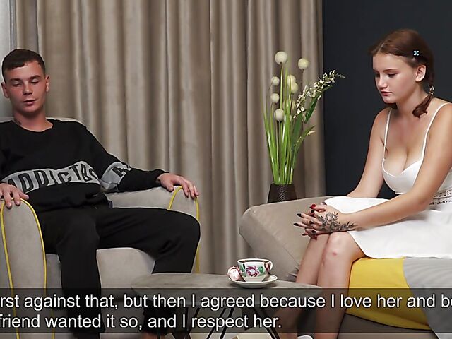 Galinka Nagymellu - Russian busty teen losing virginity with her boyfriend