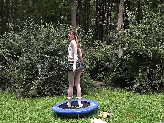 Michelle Anthony - Pissing teen outdoor pussy insertions during her photoshoot