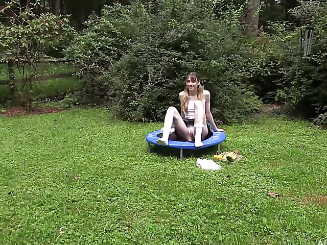 Michelle Anthony - Pissing teen outdoor pussy insertions during her photoshoot