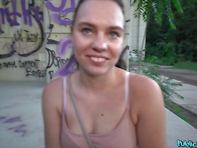 Keira Flow - Public pickup and sex for money outdoor POV