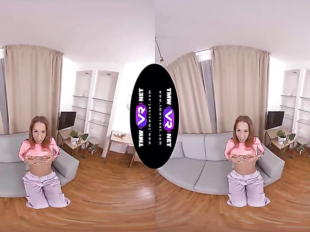VR Czech solo with Paris Devine fingering her cunt for your enjoyment