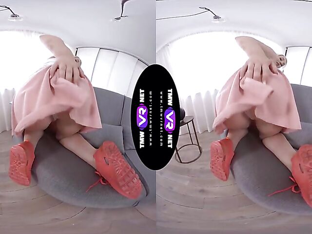 Lovita Fate - Frisky blonde girl masturbates in VR 3D