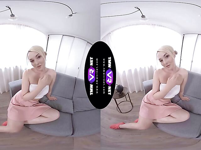 Lovita Fate - Frisky blonde girl masturbates in VR 3D