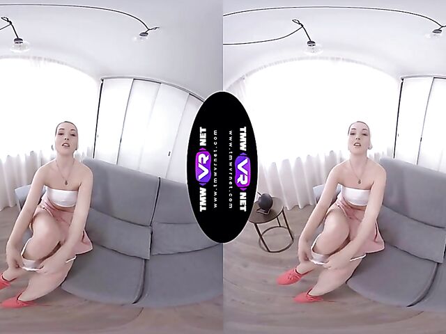 Lovita Fate - Frisky blonde girl masturbates in VR 3D