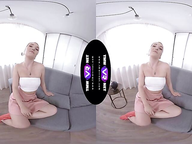 Lovita Fate - Frisky blonde girl masturbates in VR 3D