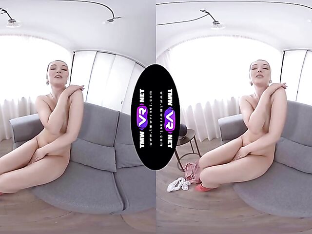 Lovita Fate - Frisky blonde girl masturbates in VR 3D
