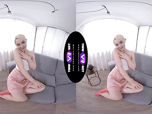 Lovita Fate - Frisky blonde girl masturbates in VR 3D