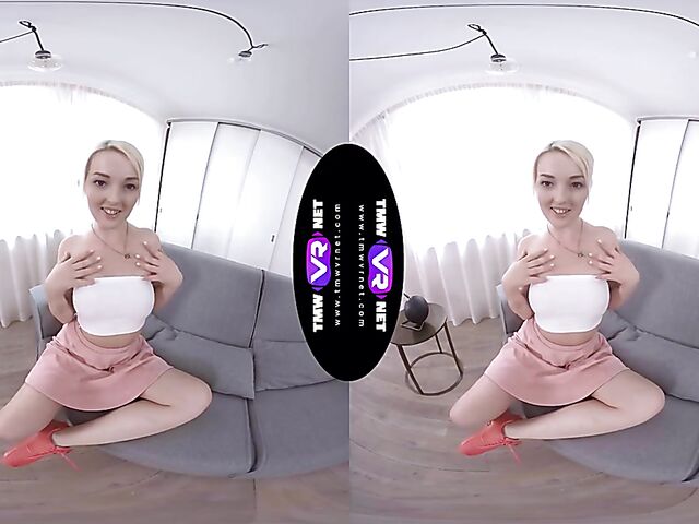 Lovita Fate - Frisky blonde girl masturbates in VR 3D