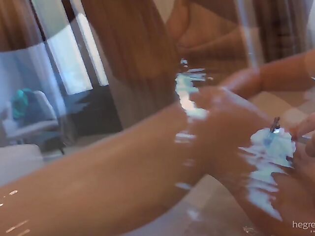 Sali and Quin bathtub masturbation and sex POV