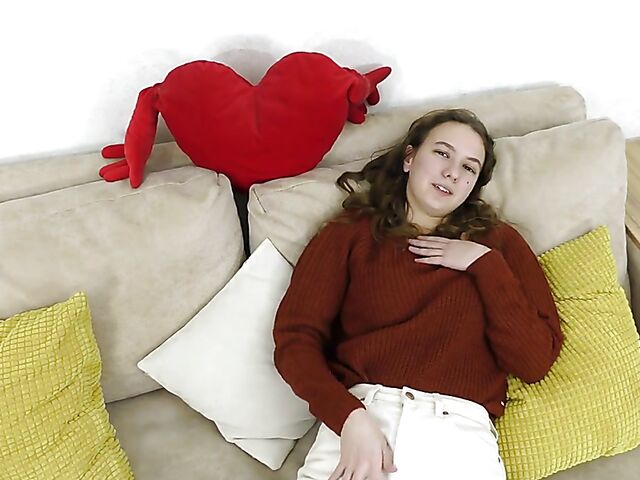 Madison Love - Solo pussy play on the couch