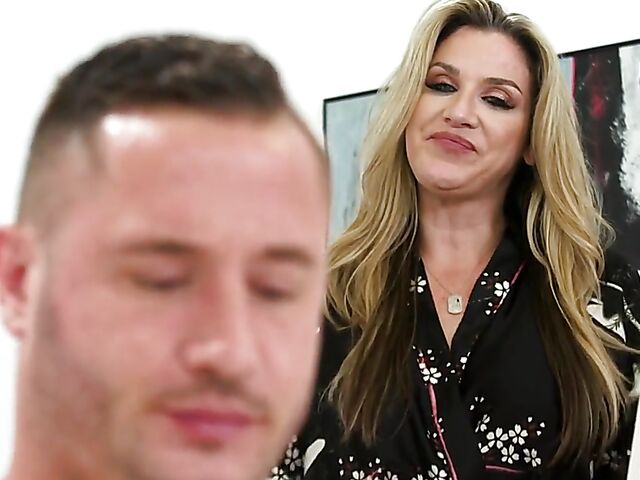 Kayla Paige & Tana Waters - Masturbating wife watches husband fuck his young mistress