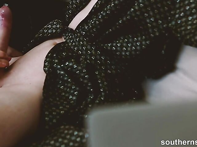 Blake Wilde - Condom blowjob by the fireplace