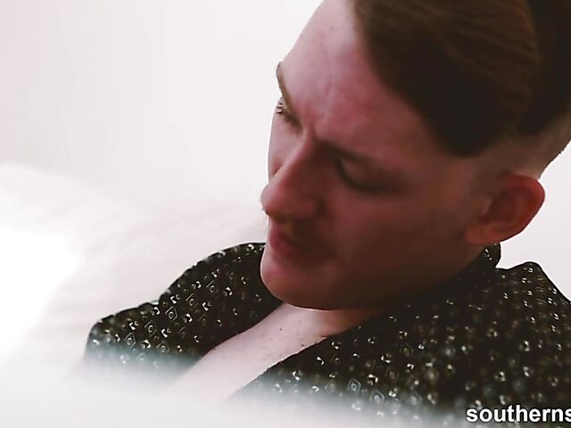 Blake Wilde - Condom blowjob by the fireplace