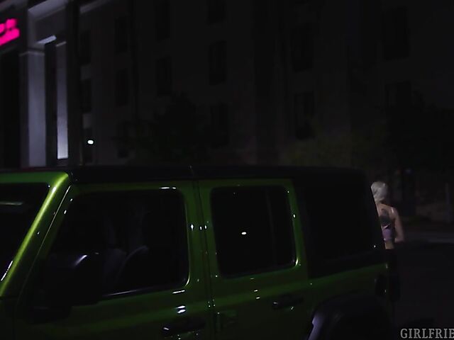 Lesbian date and pussy lick with Kenzie Taylor and Laney Grey