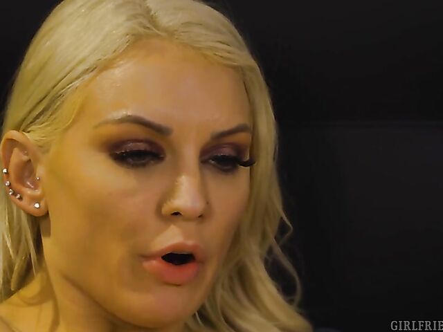 Lesbian date and pussy lick with Kenzie Taylor and Laney Grey