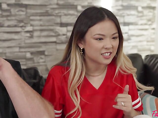 Fantasy 4some family fuck on Sunday with Aila Donovan and Lulu Chu