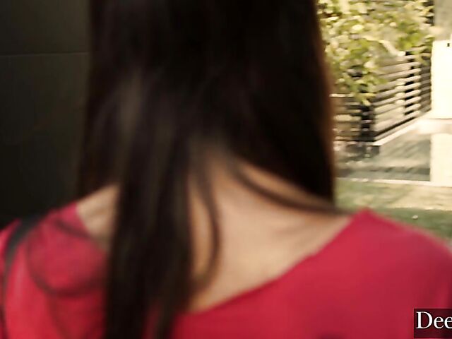 Sweet Emily Willis gets drilled by a long black dick