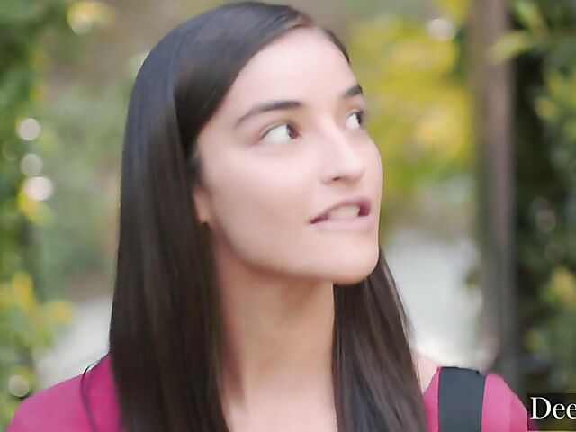 Sweet Emily Willis gets drilled by a long black dick