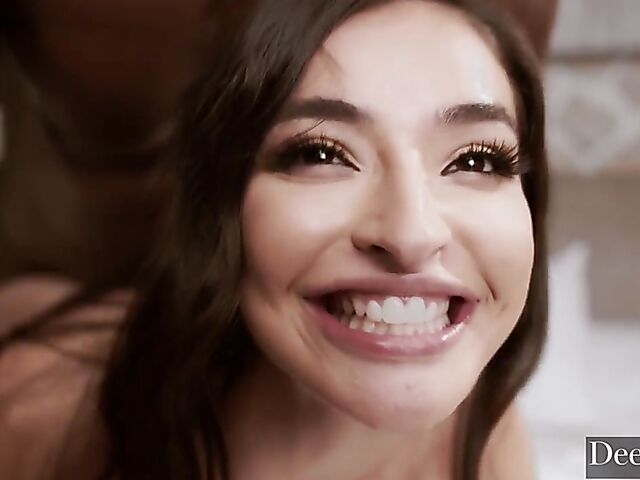 Sweet Emily Willis gets drilled by a long black dick