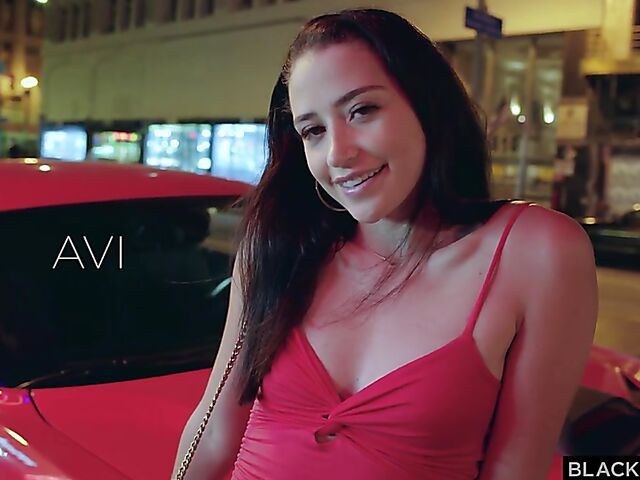 Interracial BBC squirt threesome after dark with Avi Love and Adriana Chechik