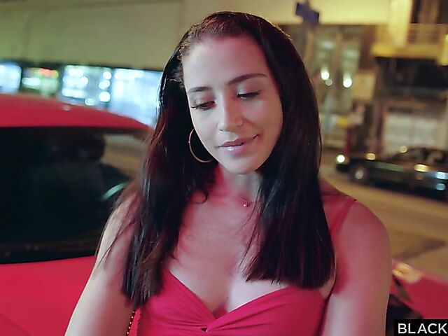 Interracial BBC squirt threesome after dark with Avi Love and Adriana Chechik