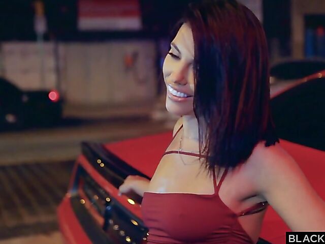 Interracial BBC squirt threesome after dark with Avi Love and Adriana Chechik