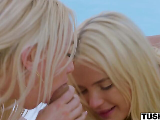 Lika Star & Marilyn Sugar - Two blondes anal threesome on vacation