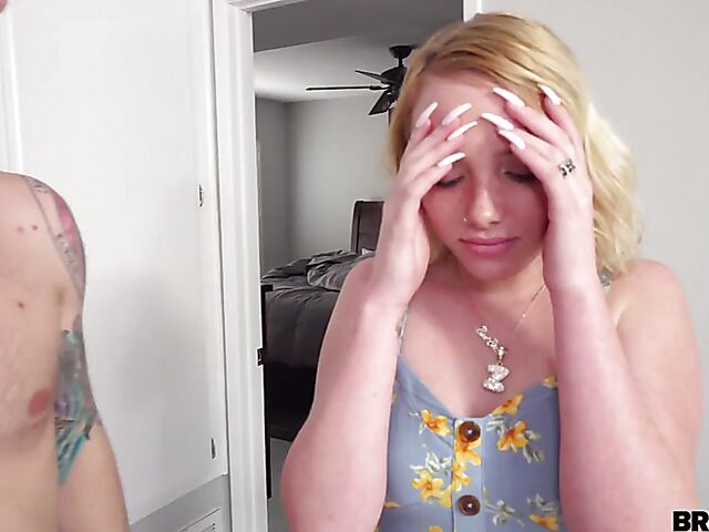 Blonde teen slut Dixie Lynn comes home late and gets pounded hard by her stepbrother