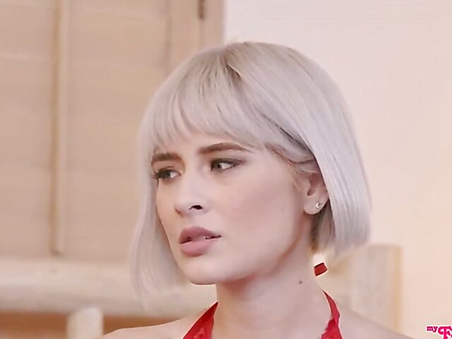 Valentine's Day threesome FFM with Jessie Saint and Kyler Quinn