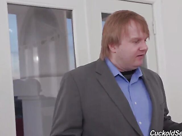 Interracial cuckold gangbang and maximum pleasure for big titted wife Lilly James