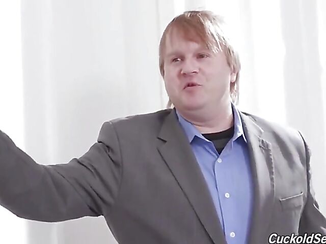 Interracial cuckold gangbang and maximum pleasure for big titted wife Lilly James