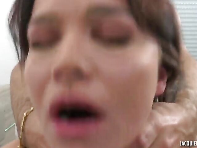 French double vaginal in black stockings with Heivy